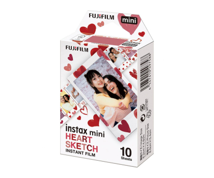 Wkład do aparatu Fujifilm Instax Mini Heart Sketch 10 szt.